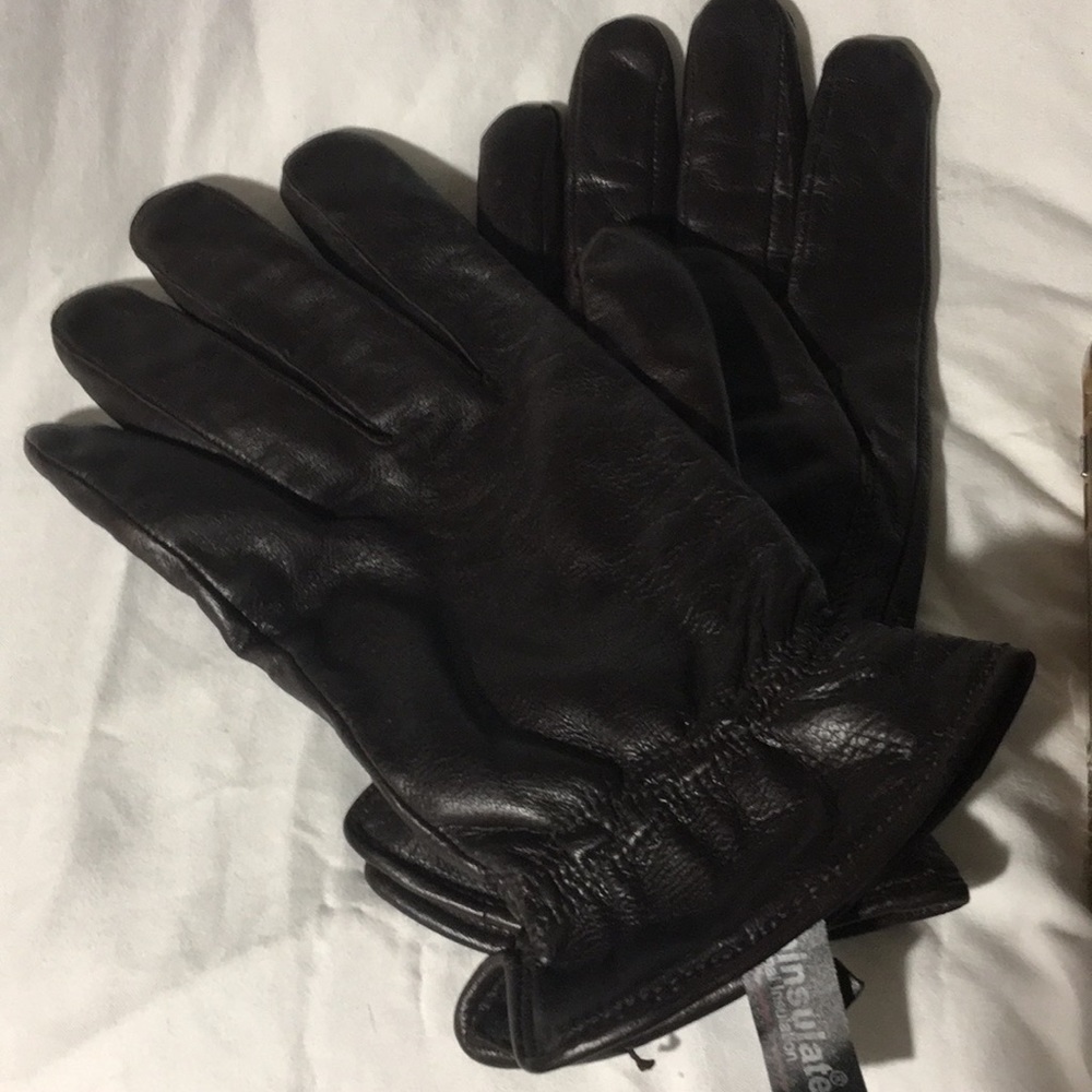 Gates Brown Leather Gloves w Thinsulate Insulation